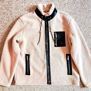 NWT Stone Falcon Beige Fleece Sherpa/Fleece Style Jacket Size XL